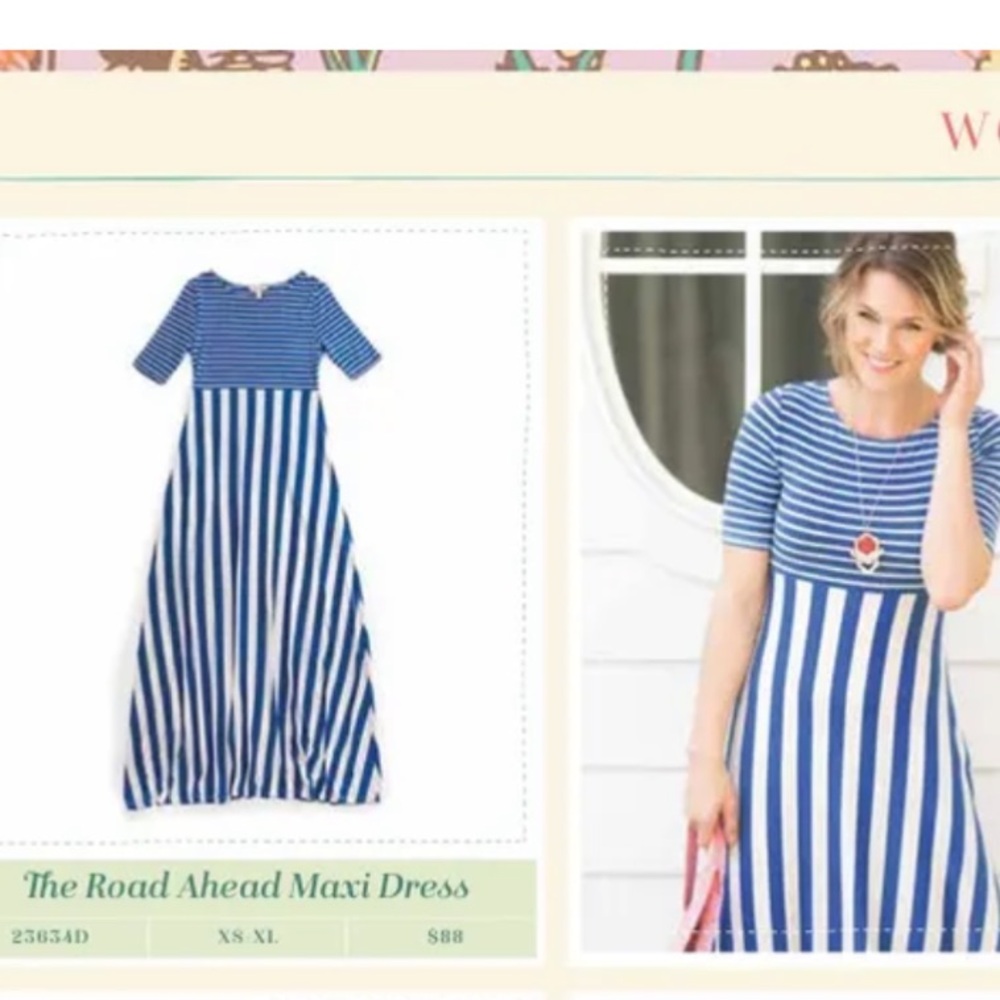 Womens Matilda Jane Adventure Begins The Road Ahead Maxi dress Size XS NWT